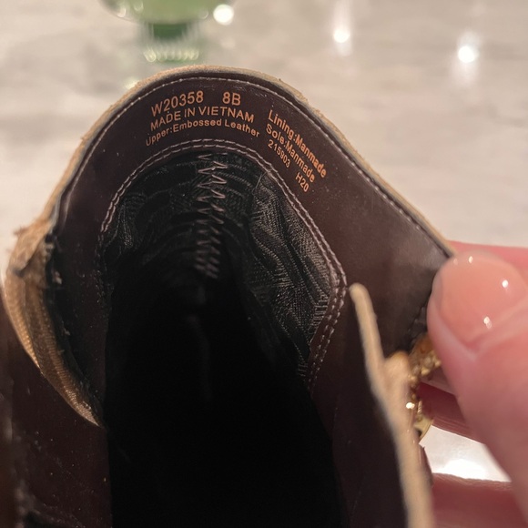 Cole Haan Snake Booties Size 8 - Picture 4 of 6